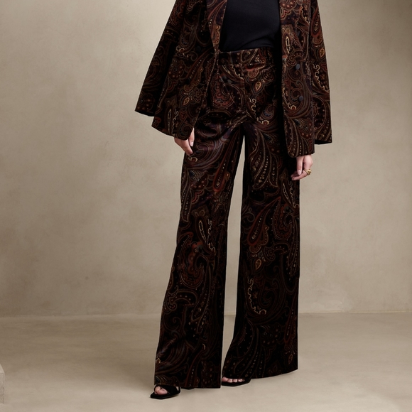 COPY - Gorgeous Veluro Relaxed Velvet Pants and Boho Blazer - Picture 2 of 10